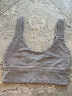 Lululemon Wee Are From Space Gray Scoop Neck Align Bra, Size 4 A/B